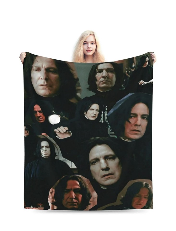 Alan Rickman Soft and Warm Lightweight Fluffy Throws Blankets Gift for Beach Yoga Bedroom Living Room Decoration Sofa Camping Trip Dorm Decor All Season