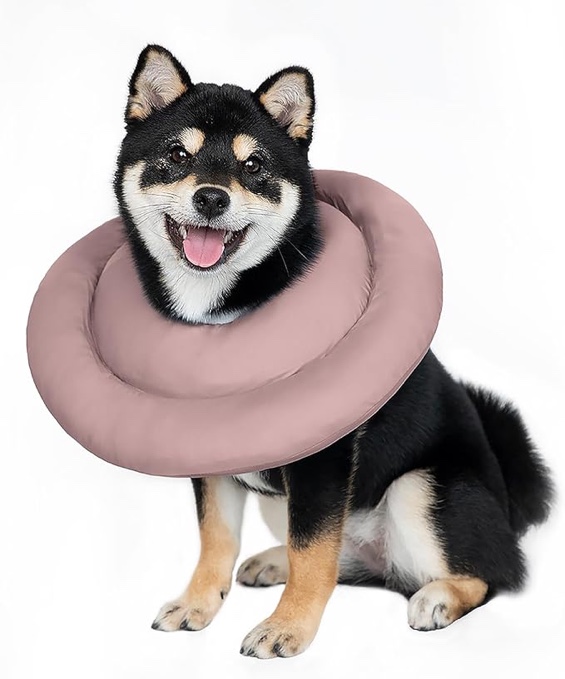Adjustable Soft Dog Cones for Small to Medium Dogs and Cats, Waterproof Pet Recovery Elizabethan Donut Collar After Surgery, Perfect for Large Dogs to Prevent Licking, Bite Resistant
