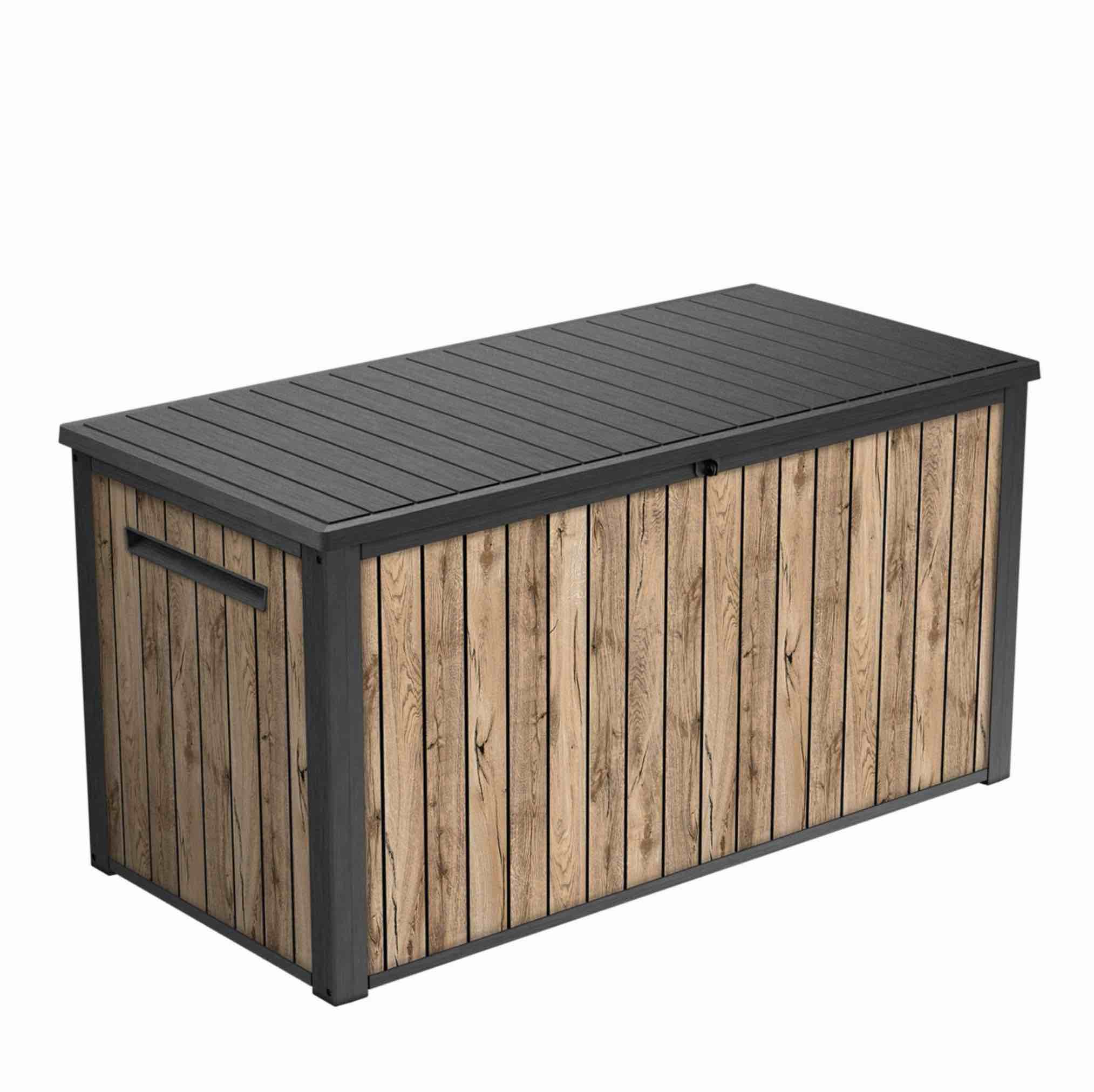 Keter 170 Gal. Resin Deck Box Signature Collection Indoor/ Outdoor Storage