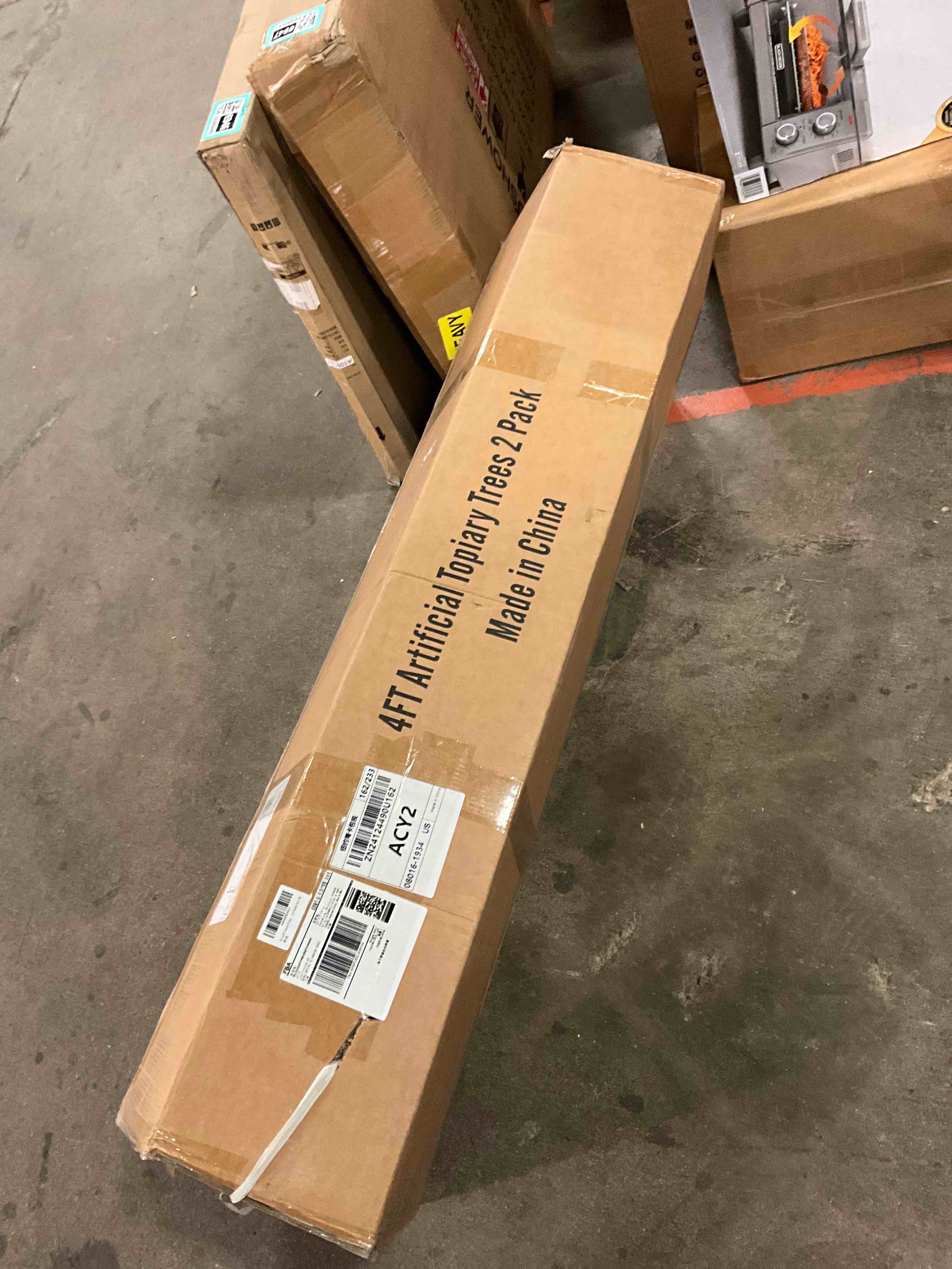 4FT Artificial Topiary Trees Beautiful Realistic Faux Cedar Pines UV Protection for Indoor Outdoor Front Porch Decorate- Set of 2