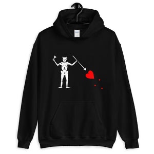 BLACKBEARD" UNISEX HOODIE, XL
