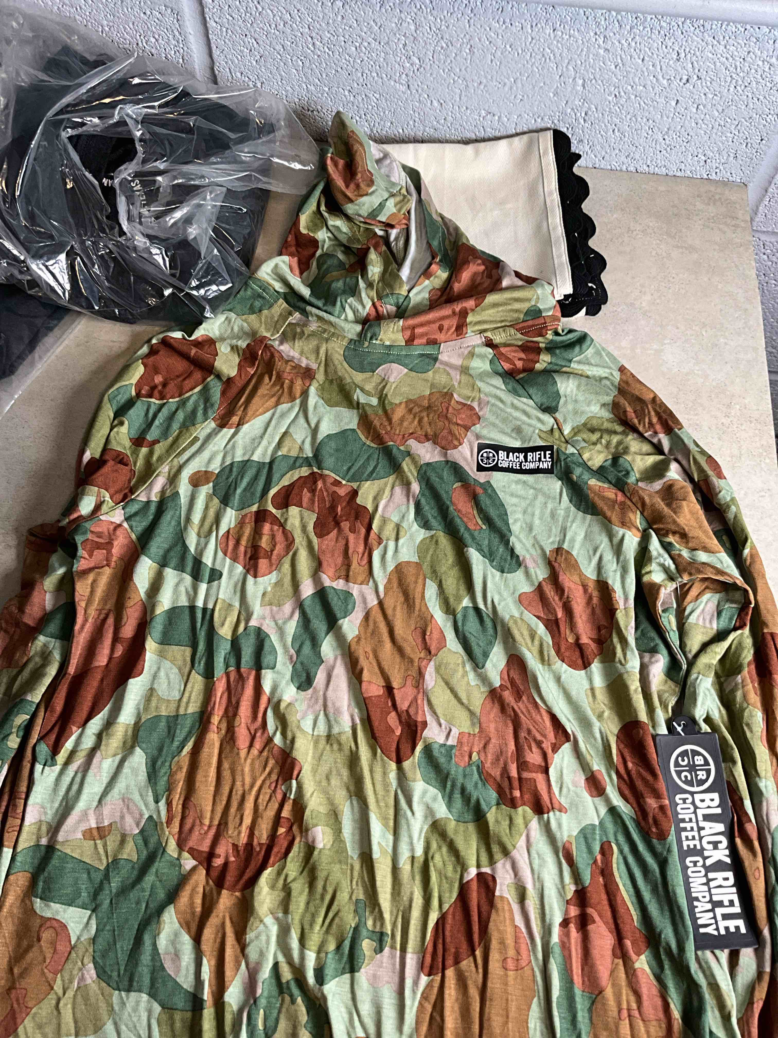Black Rifle Bamboo UPFAction Hoodie, Frog Skin XS