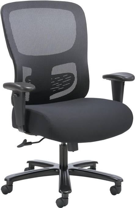 HON Sadie Big and Tall Office Chair, Ergonomic Office Chair with Mesh Back, Lumbar Support, Home Office Desk Chairs, 400 lb Max, Black