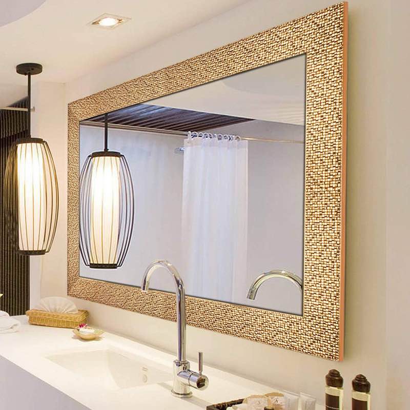 Venu Solid Wood Flat Wall Mirror By Mercer41 40”x24”