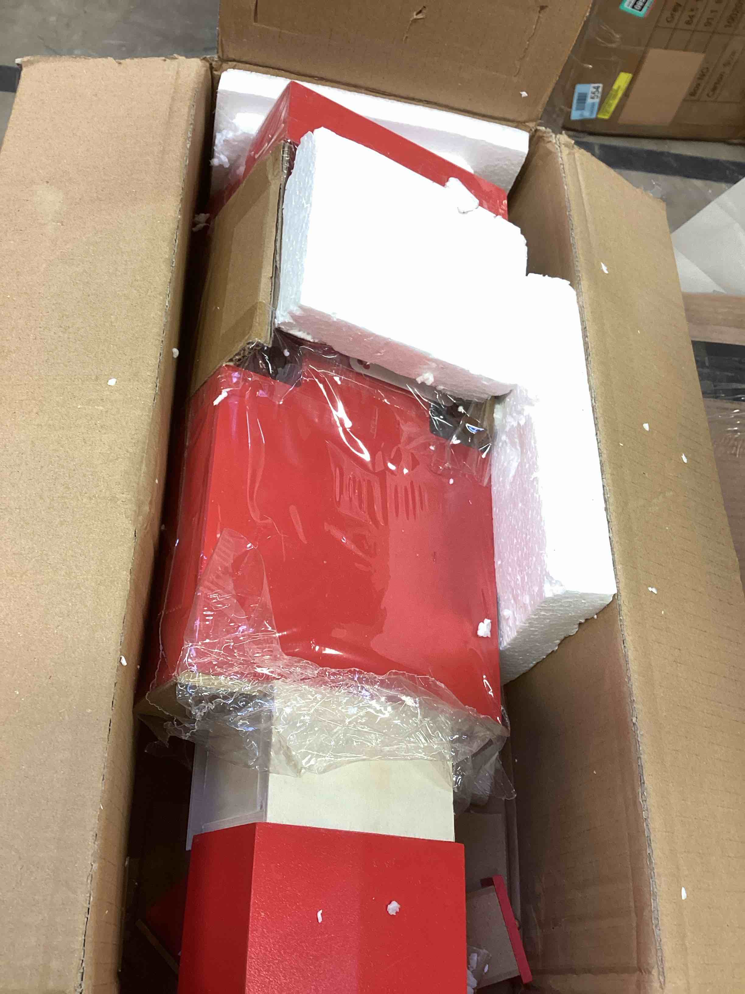 Condition photo showing As Is for 17.25" Wooden Christmas Nutcracker Countdown Calendar Decor and Drawer