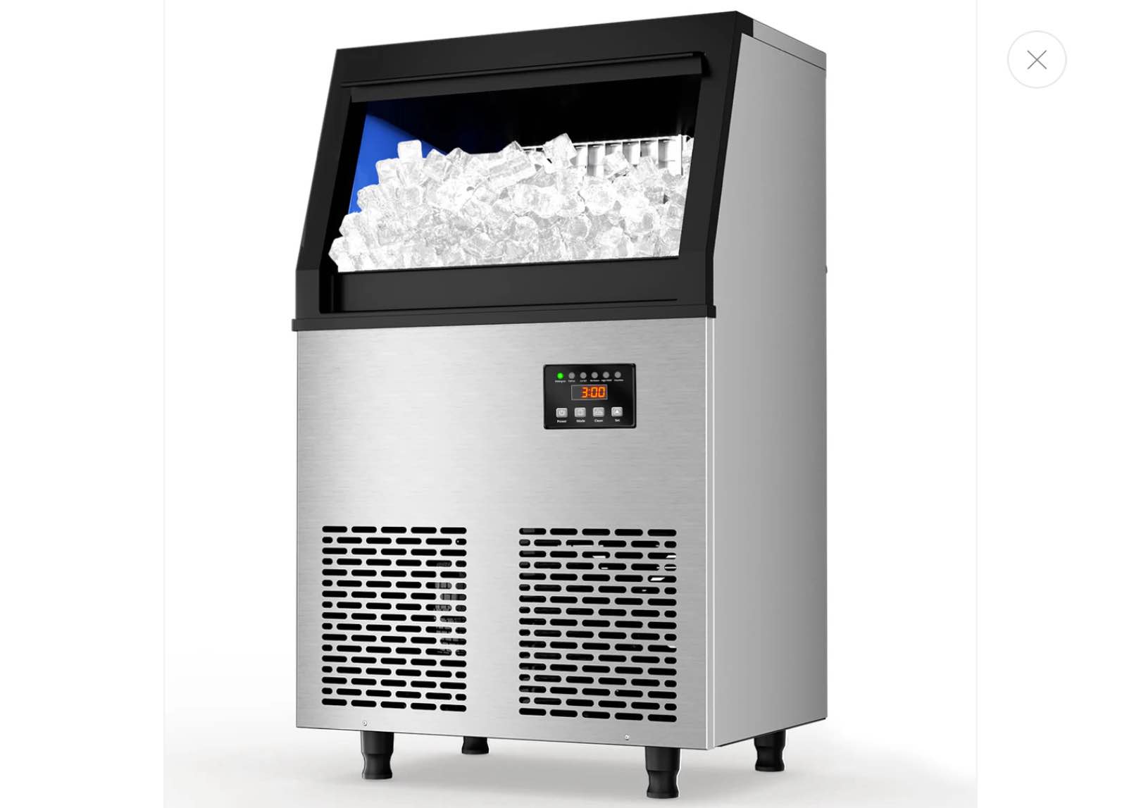 coolski commercial ice maker machine 150lbs/24h