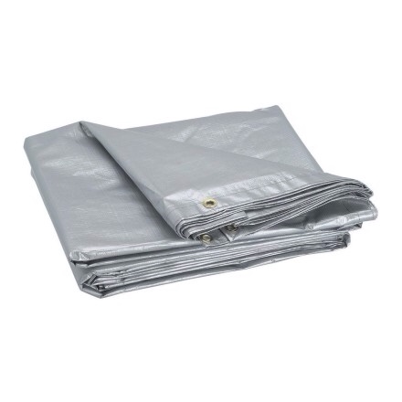 HFT 8 ft. 4 in. x 11 ft. 6 in. Silver/Heavy Duty Reflective All-Purpose/Weather-Resistant Tarp