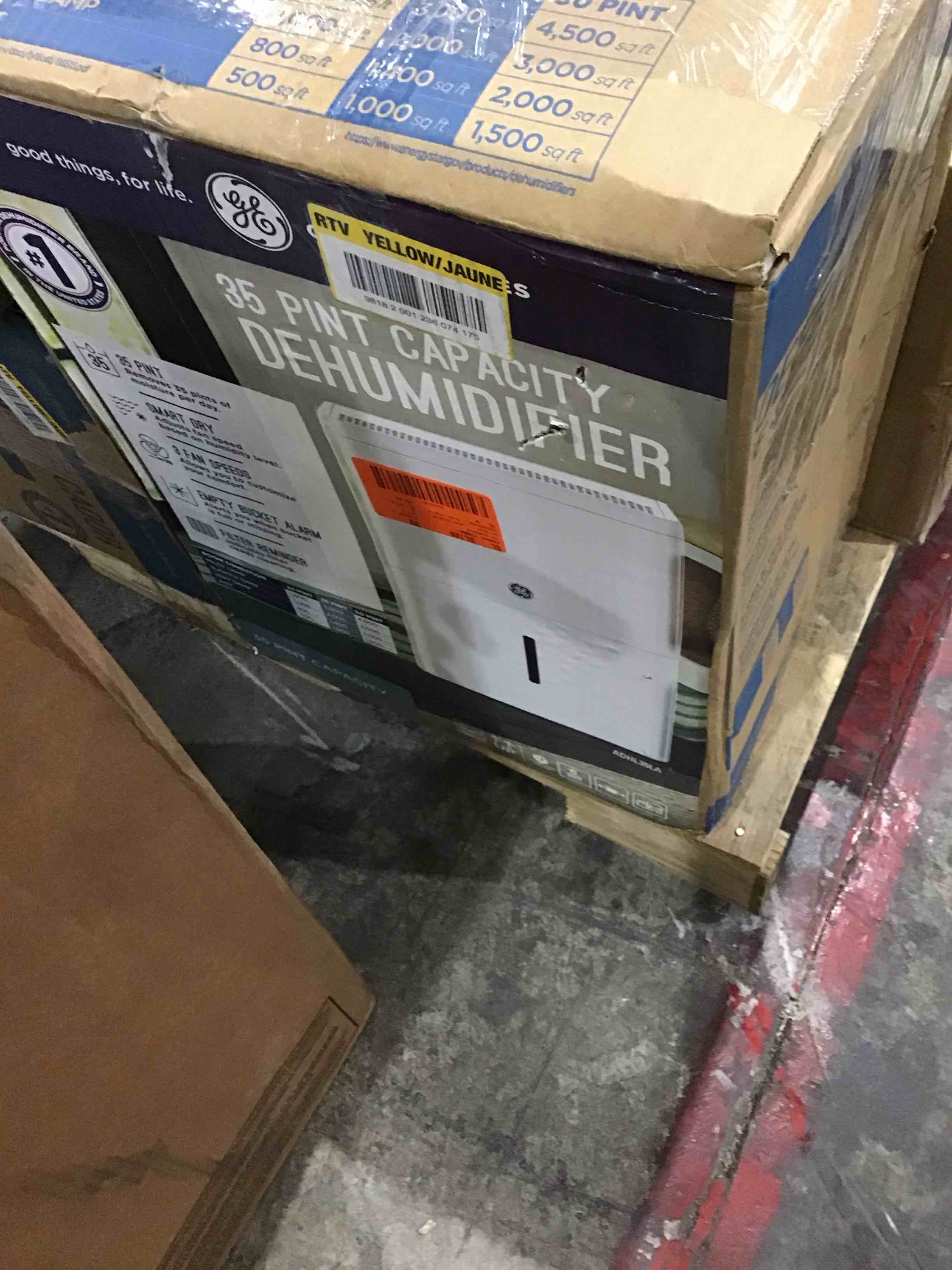 35 pint cap. dehumidifier