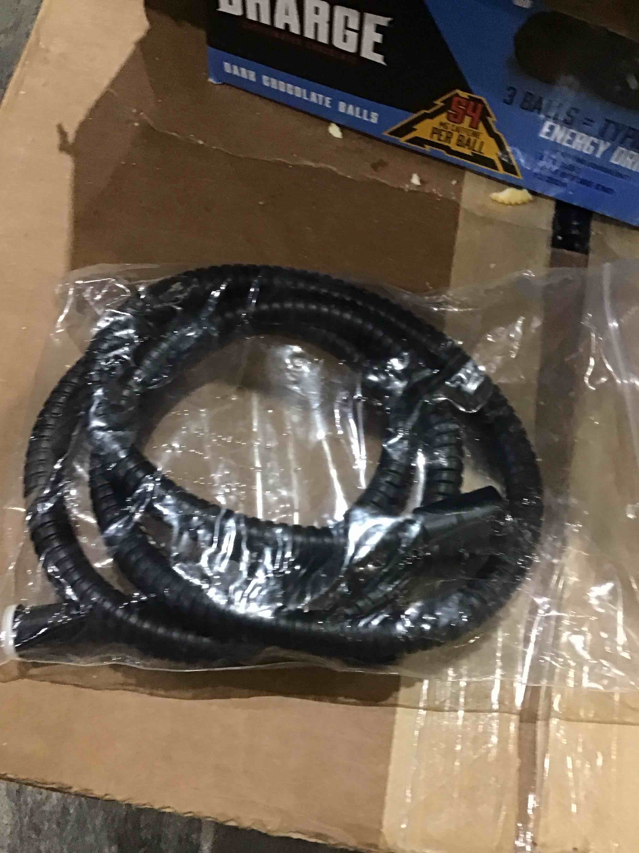 black cord plastic