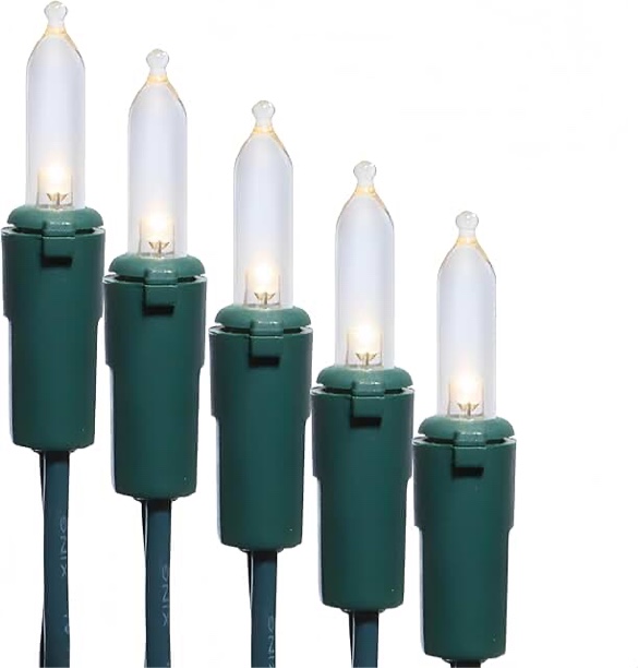 ( similar )C9 68Ft Led Christmas String Lights 100 LED with Quick Clips Outdoor Waterproof Strawberry Lights, C