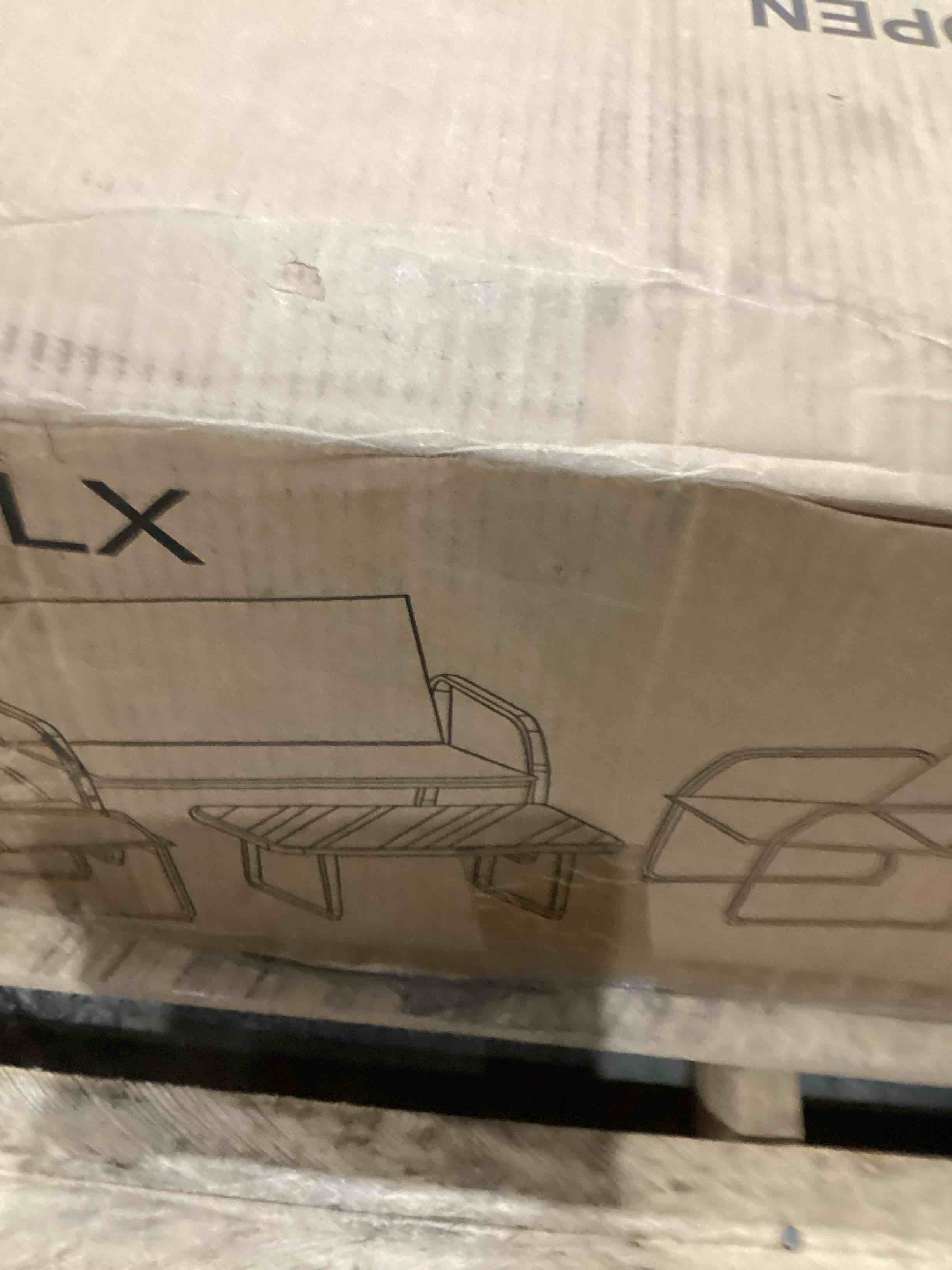 2 club chairs one double arm chairs and one coffee table dark grey and black frame