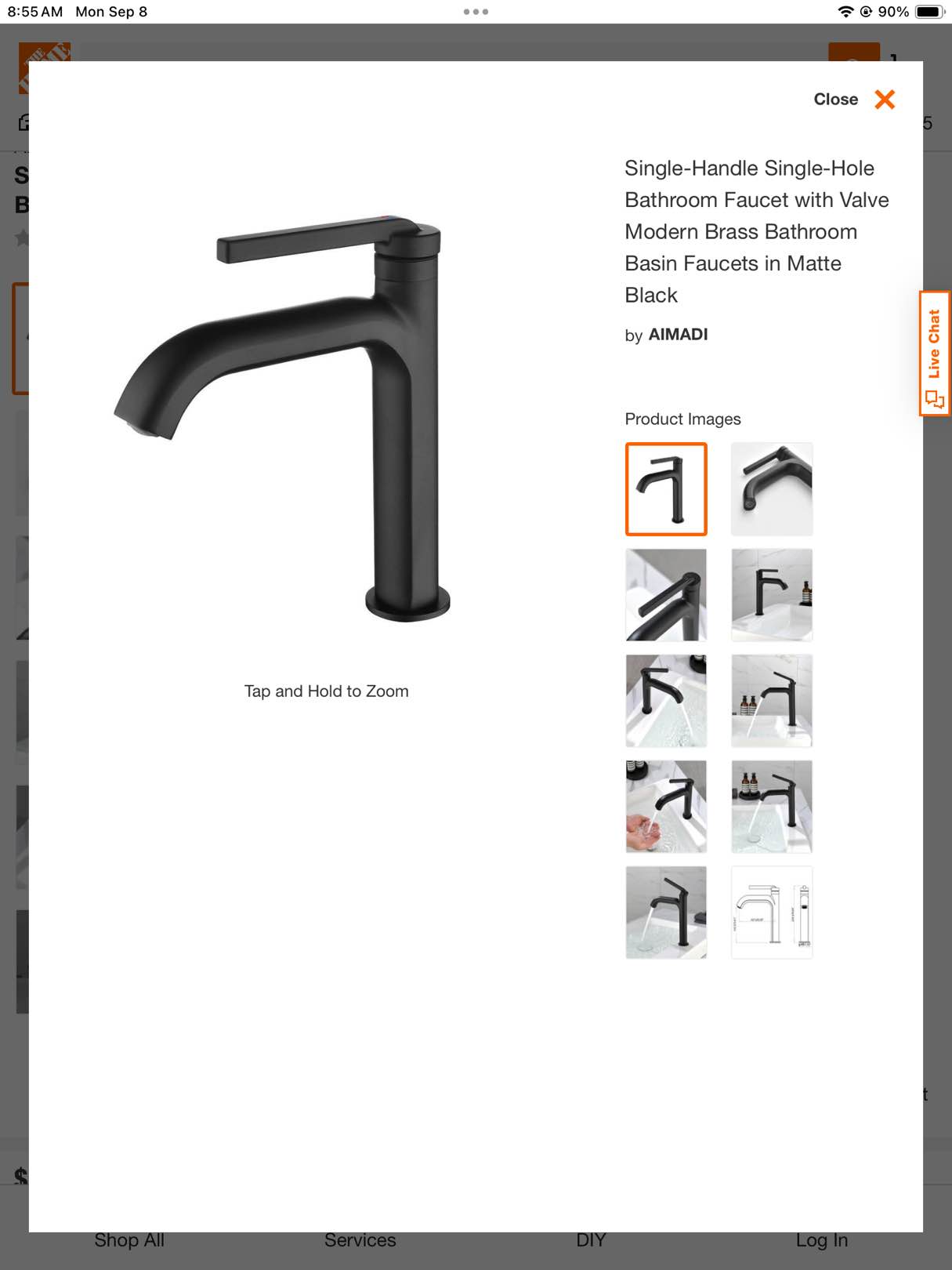 single-handle single-hole bathroom faucet with valve modern brass bathroom basin faucets in matte black