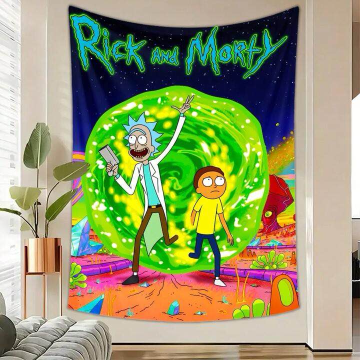 Rick And Morty Throw Blanket 