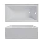 Encore 60 inch x 30 inch x 21.65 inch Reinforced Acrylic Soaking Tub with skirt , White ( ** See Description **)