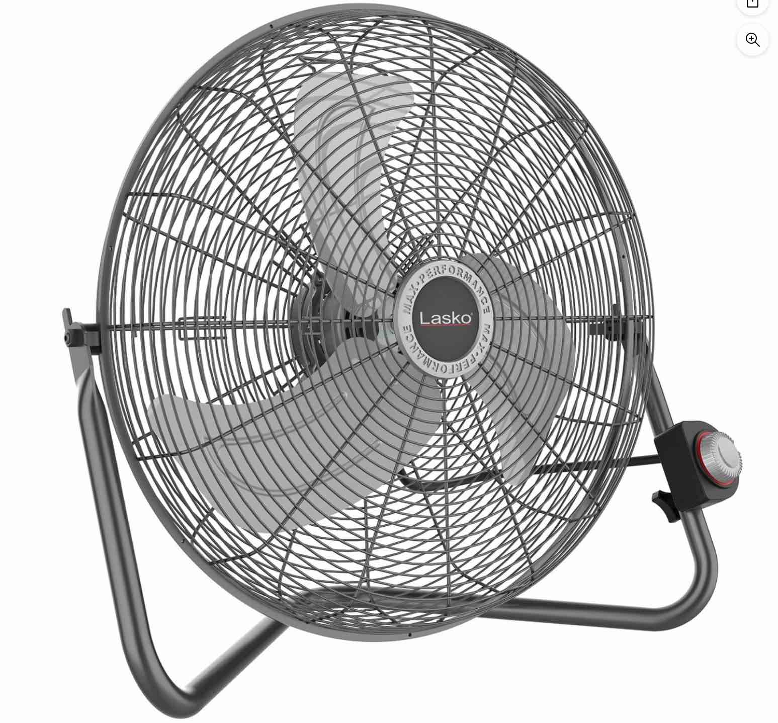 Lasko Max Performance 20" High Velocity Floor or Wallmount Fan