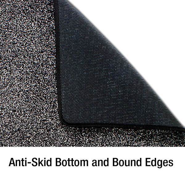 Trek N' Clean Microfiber Traction Runner Floor Mat, Gray and Black 2-Pack