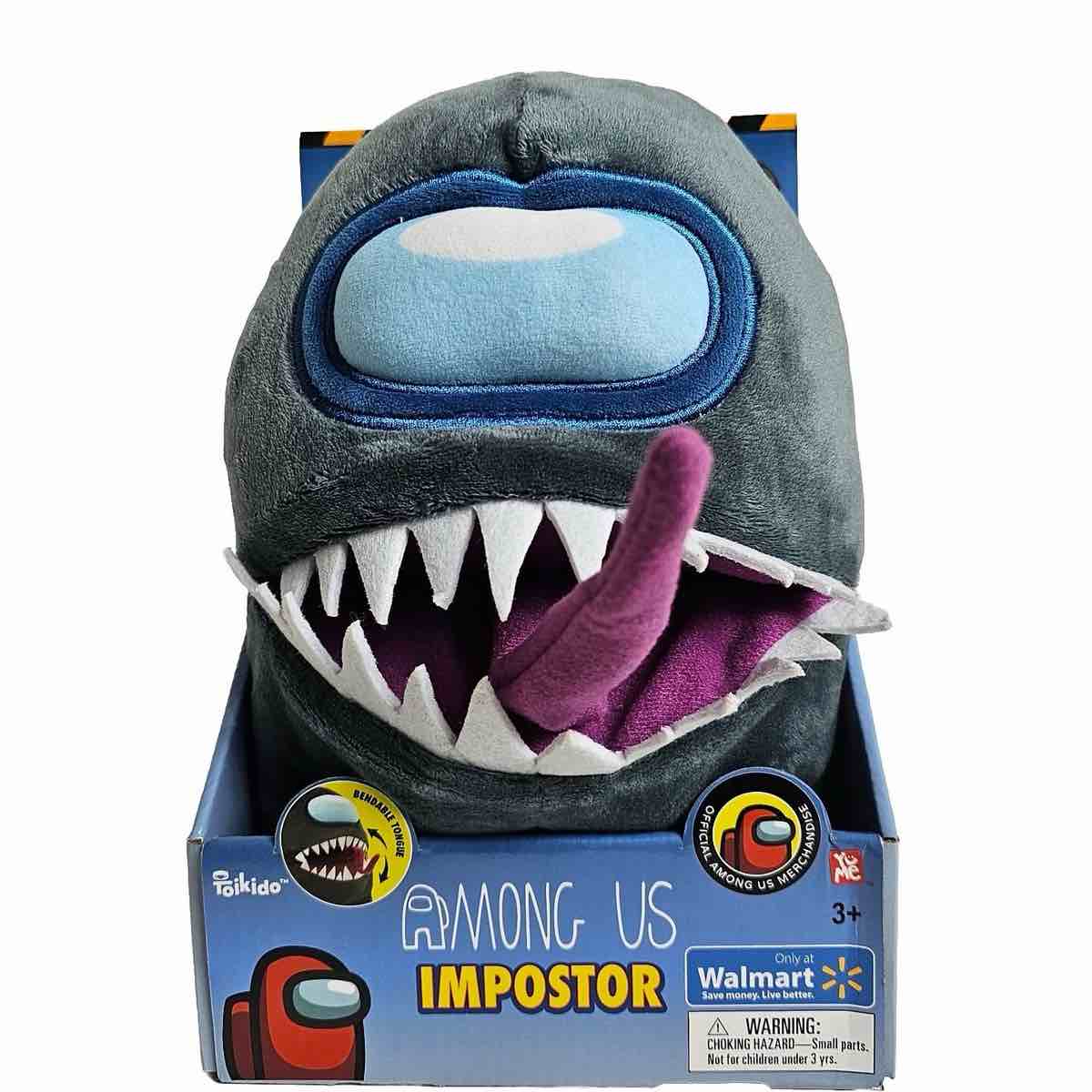 Toikido Among Us 10" Imposter Walmart Exclusive GRAY Plush w/ Adjustable Tongue
