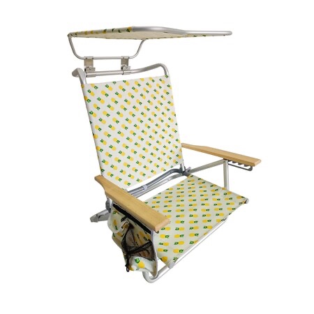 Bliss Hammocks Folding Beach Chair With Canopy