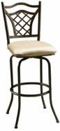   Bridge Swivel Bar Stool in Roletta Brown & Topanga Brown By Mallin Casual Furniture