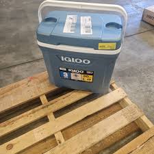 Igloo Ice Blue 30-Quart Cooler.