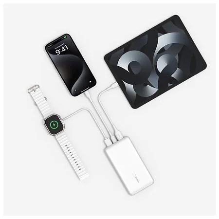 Bateria Boost Charge Pro 20000 Mah Usb-C Usb-A En Color Plata.