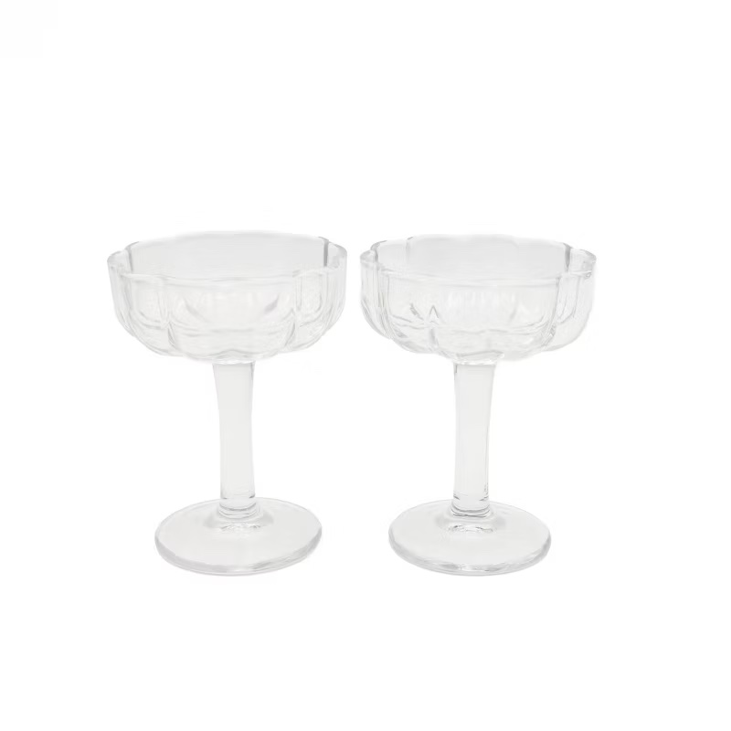 5.4oz Glass Drinkware Coupe Clear-Bullseye’s Playground 