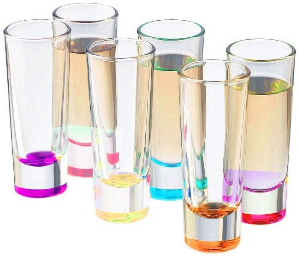 Palais Glassware verre a Liqueur Elegent Heavy Base Shot Glass Set, 1.5 Ounce - Set 6 (Bodon Sprayed) 