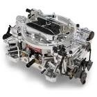 Edelbrock 18054 Thunder Series AVS Carburetor; New; 4 bbl; 650cfm; Square Flange 4150; Manual Choke; Single/Dual Fuel Inlet; Gas; Mechanical Secondary w/Adj. Velocity Air Door;