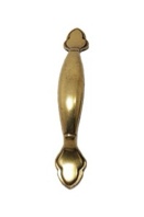 2 NOS Vintage 1950’s Keeler KBC N18224 Drawer Acorn Pull Handle Brass 3" MCM New (1 full box)