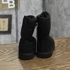 kids' holland shearling style boots - cat & jack™ black shimmer 4