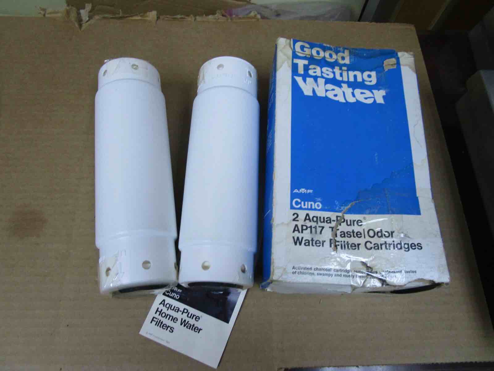 NEW (2) AMF CUNO AQUA-PURE AP117 WATER FILTER CARTRIDGES (12 pieces)