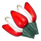 Home Accents Holiday 50 red/cool white transparent C9 LED lights