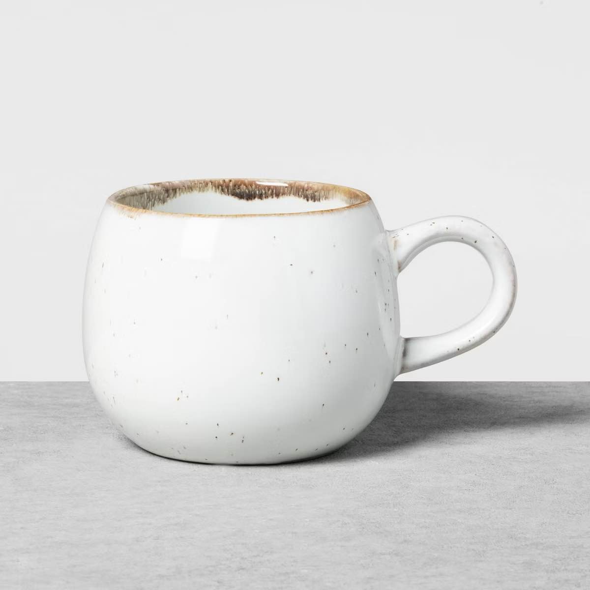 10oz stoneware reactive glaze round mug cream - hearth & hand™ with magnolia