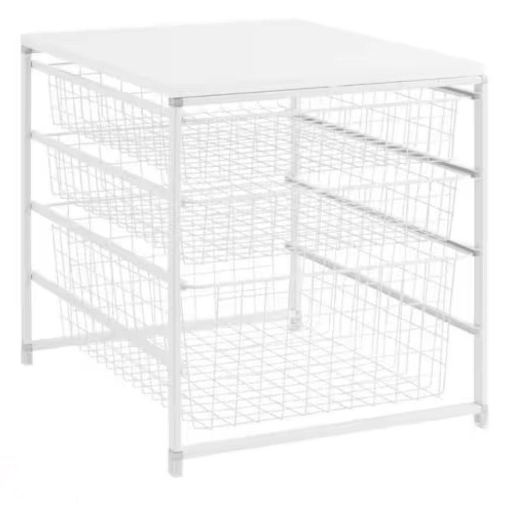 Everbilt 3 Drawer Storage Kit White 