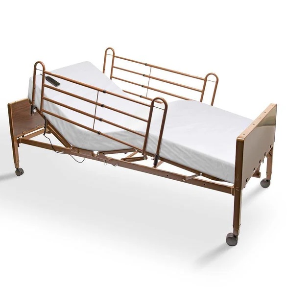 Full Electric Hospital Bed - Foam Mattress - Full Rails -( Size90x23.5x118.5cm   Adjustable Height