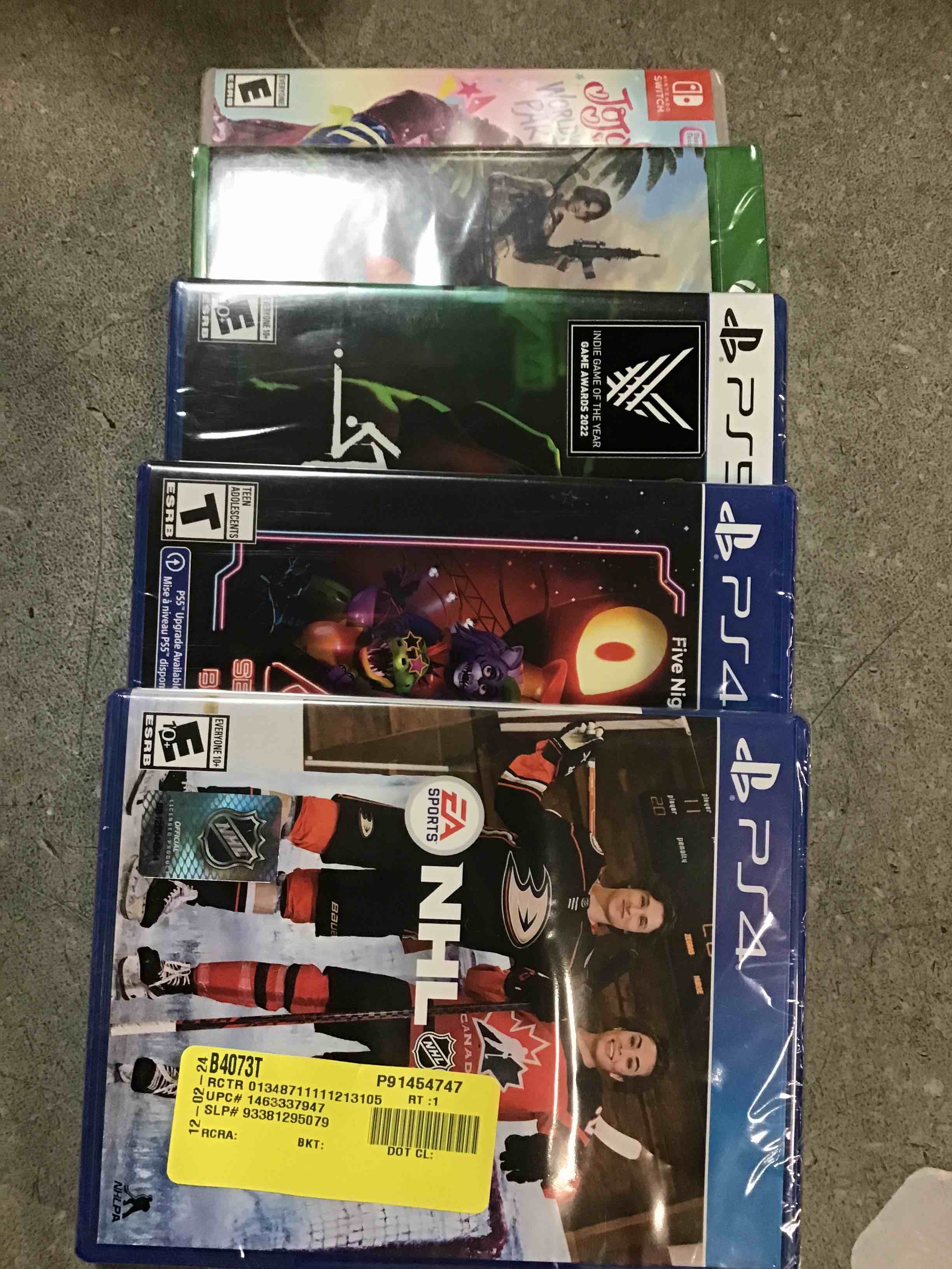 Video game assortment pack of 5 