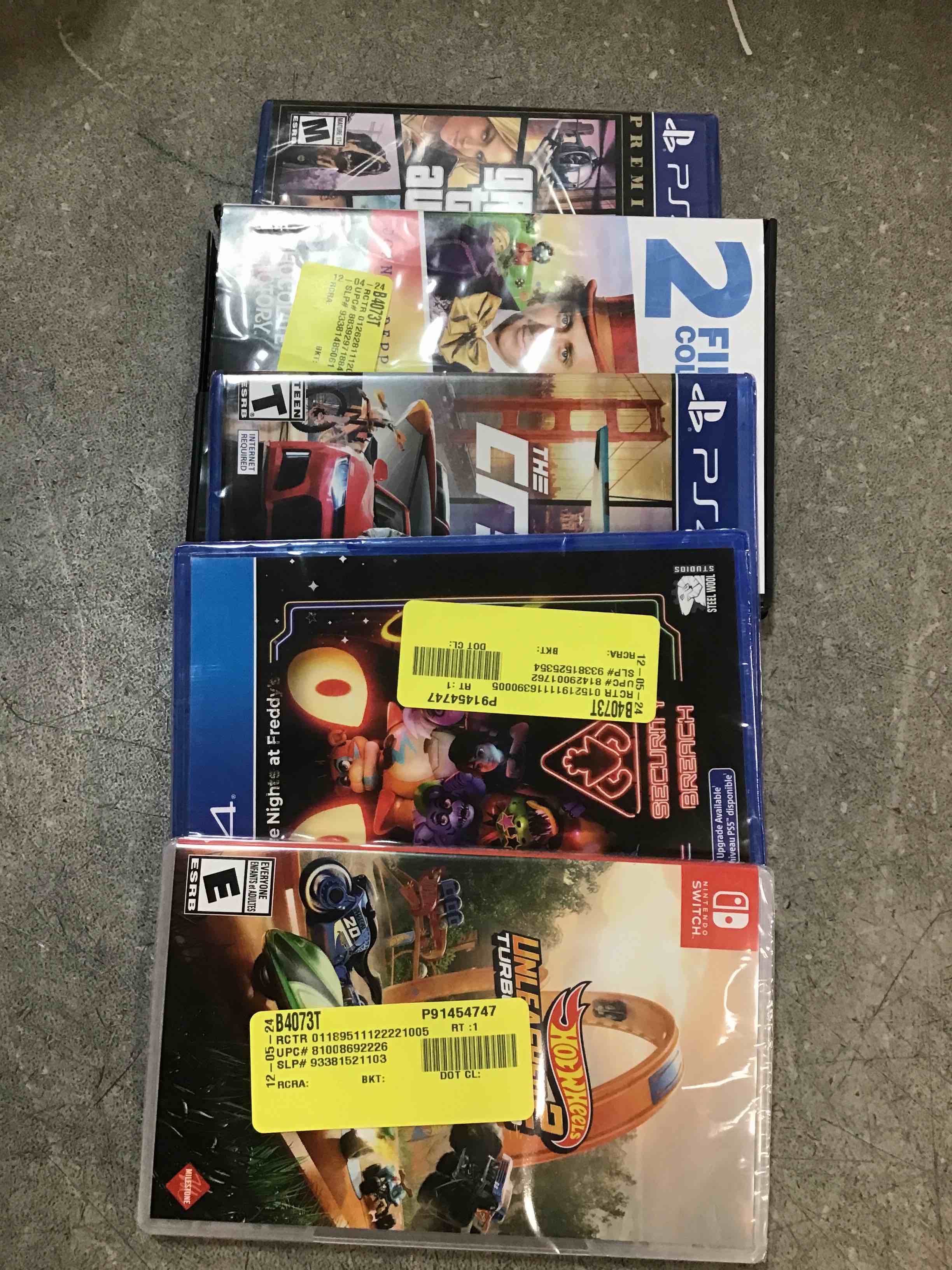 Video game assortment pack of 5 