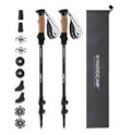 KINGGEAR Walking Stick - Adjustable Hiking Poles, 7075 Aluminum Trekking Poles with Quick Flip Lock, Lightweight Collapsible, Anti-Sweat Cork Grips, All Terrain14Light Blue14