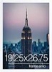  Frame Amo 19x26 White Mod...Wrap Finish, Acrylic Face 