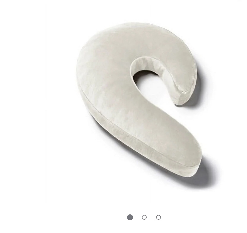 (similar)Avana Uno Memory Foam Snuggle Pillow for Side Sleepers, Cloud/Camel
