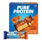 Pure Protein Bars, High Protein, Nutritious Snack, Chocolate Peanut Caramel, 20g Protein, 12 Count (Packaging May Vary). Best by 30 JUN 2025 