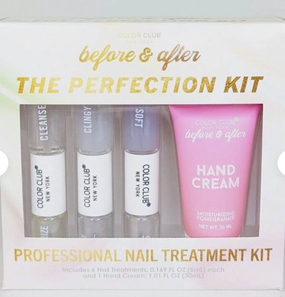 Color Club NY before & after The Perfection Professional Nail Treatment Kit