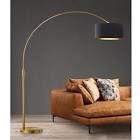 Eluterio 81'' Brushed Brass Arched/Arc