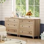 Kids Dressers With Wide Chest Of Drawers, Baby Dresser For Bedroom With 6 Drawers, Small Dressers For Nursery, Hallway, Living Room