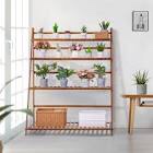 4 Layers Bamboo Plant Ladder Stand Multifunctional Flower Pot Storage Shelf Display