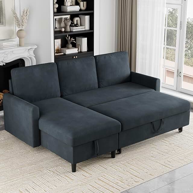 Flowermarsh Sectional Sofa With Pull-Out Bed