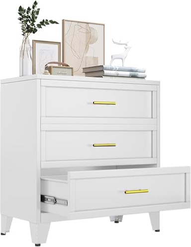 Afrida 3 Drawer Nightstand