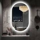 Ahmiyah Oval LED-Bathroom-Mirror/ Anti-Fog/ Dimmable/ Color Changing/ Bluetooth/ Tempered glass