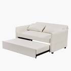 Sohna 57" Sofa, white, INCOMPLETE 