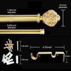 Jalysia Adjustable 1.125" Double Curtain Rod